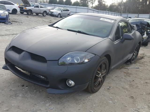 4A3AK64F98E020548 - 2008 MITSUBISHI ECLIPSE SE BLACK photo 2