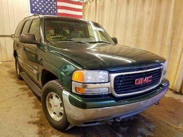 1GKEK13T51J259322 - 2001 GMC YUKON GREEN photo 1