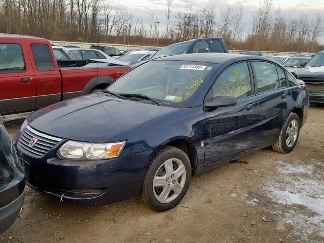 1G8AZ55FX7Z201070 - 2007 SATURN ION LEVEL BLUE photo 2