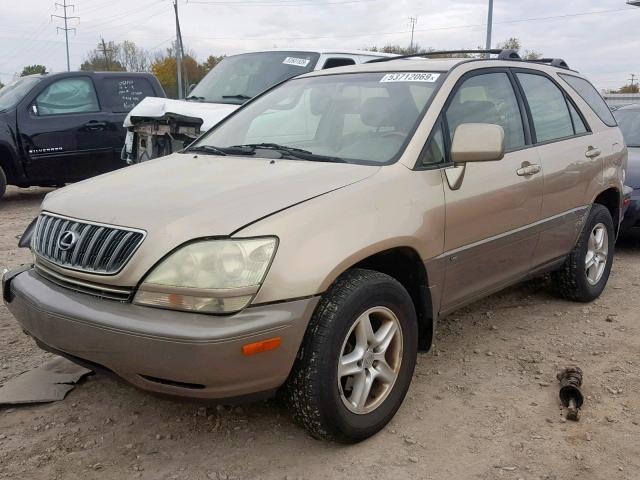 JTJHF10U630305482 - 2003 LEXUS RX 300 GOLD photo 2