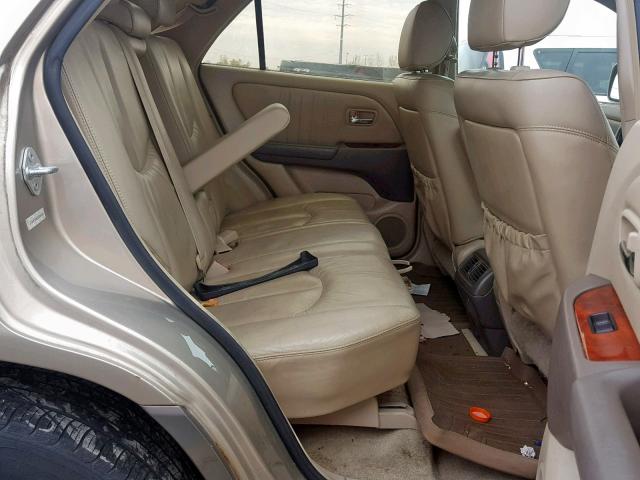 JTJHF10U630305482 - 2003 LEXUS RX 300 GOLD photo 6