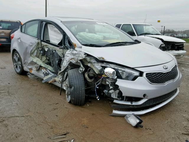 KNAFZ4A8XF5358663 - 2015 KIA FORTE EX SILVER photo 1