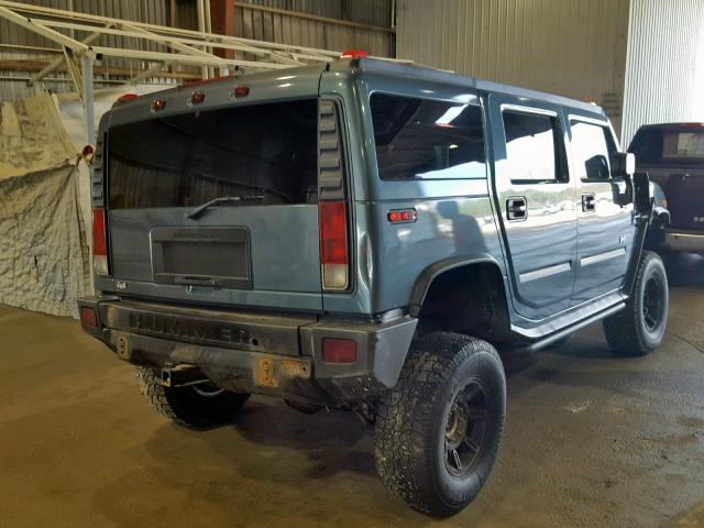 5GRGN23U46H106423 - 2006 HUMMER H2 GRAY photo 4