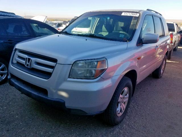 5FNYF18268B036169 - 2008 HONDA PILOT VP SILVER photo 2