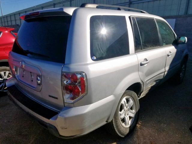 5FNYF18268B036169 - 2008 HONDA PILOT VP SILVER photo 4