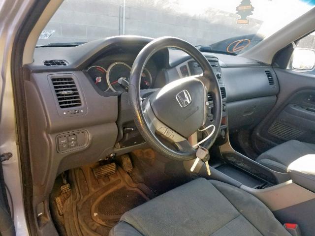 5FNYF18268B036169 - 2008 HONDA PILOT VP SILVER photo 9