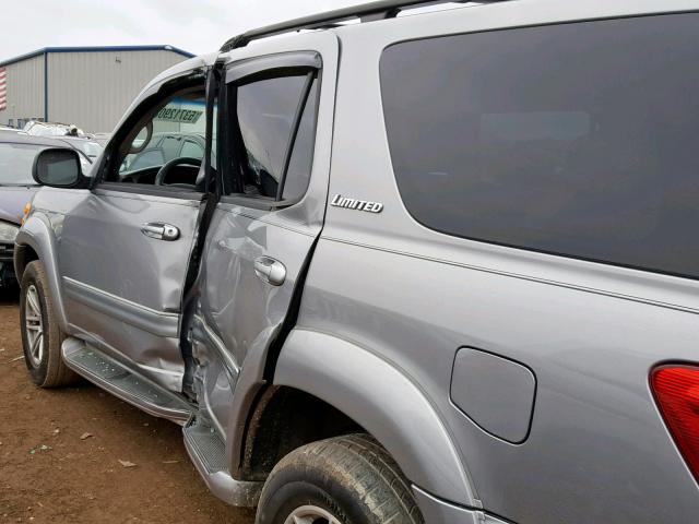 5TDZT38A93S158190 - 2003 TOYOTA SEQUOIA LI SILVER photo 10