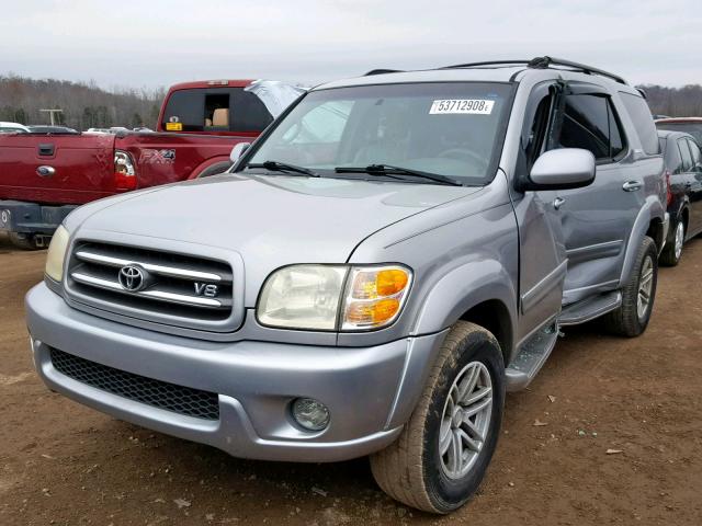 5TDZT38A93S158190 - 2003 TOYOTA SEQUOIA LI SILVER photo 2