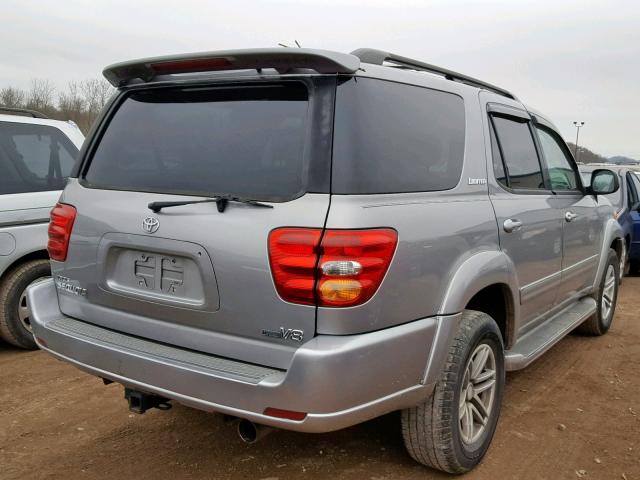 5TDZT38A93S158190 - 2003 TOYOTA SEQUOIA LI SILVER photo 4