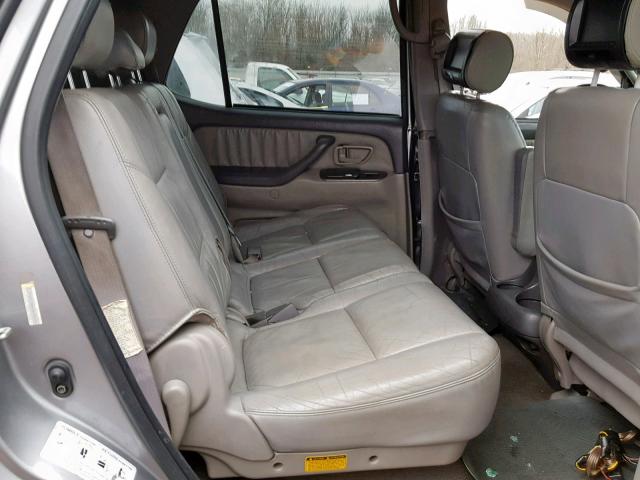 5TDZT38A93S158190 - 2003 TOYOTA SEQUOIA LI SILVER photo 6