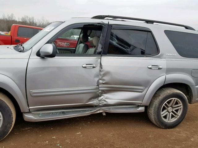 5TDZT38A93S158190 - 2003 TOYOTA SEQUOIA LI SILVER photo 9