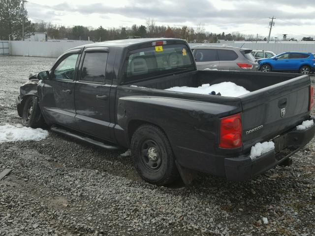 1D7HW28K07S128424 - 2007 DODGE DAKOTA QUA BLACK photo 3