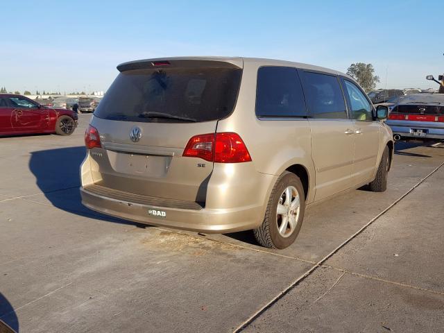 2V8HW341X9R599227 - 2009 VOLKSWAGEN ROUTAN SE GOLD photo 4