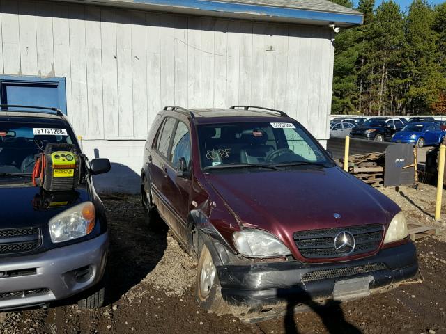 4JGAB54E5WA031891 - 1998 MERCEDES-BENZ ML 320 MAROON photo 1