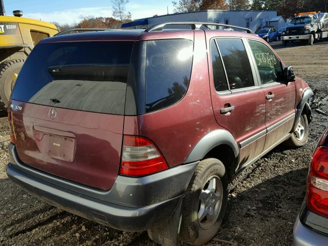 4JGAB54E5WA031891 - 1998 MERCEDES-BENZ ML 320 MAROON photo 4