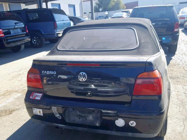 3VWDC21VX1M815543 - 2001 VOLKSWAGEN CABRIO GLX 黑色 照片 9