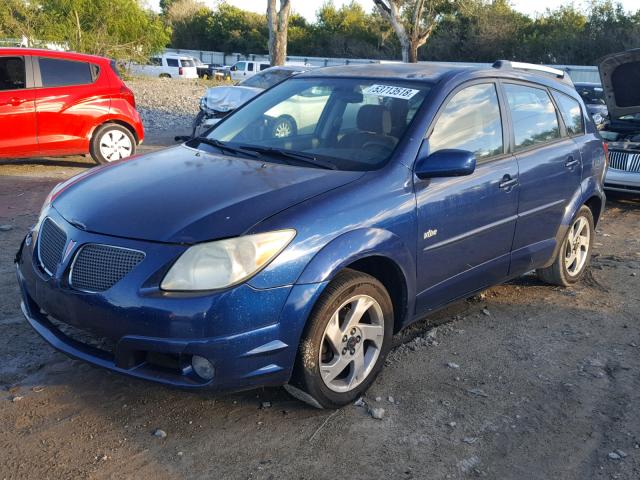 5Y2SL63825Z406157 - 2005 PONTIAC VIBE BLUE photo 2