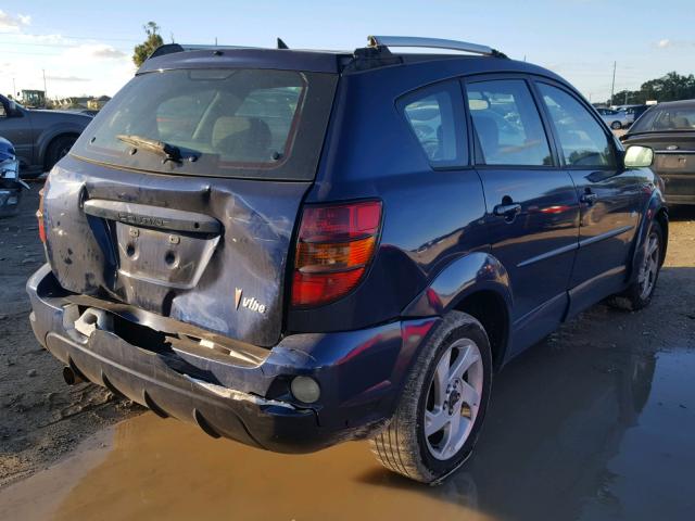 5Y2SL63825Z406157 - 2005 PONTIAC VIBE BLUE photo 4