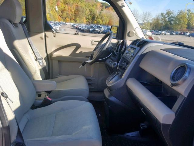 5J6YH28759L001790 - 2009 HONDA ELEMENT EX GRAY photo 5