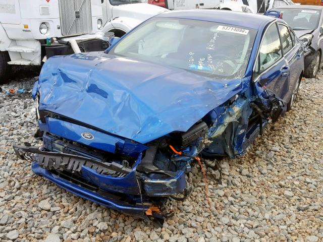 3FA6P0SU6HR253928 - 2017 FORD FUSION TIT BLUE photo 2