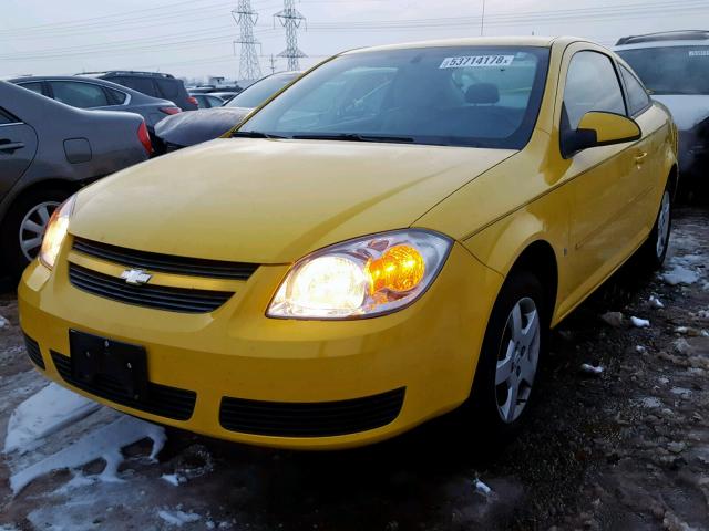 1G1AL15F777286664 - 2007 CHEVROLET COBALT LT YELLOW photo 2