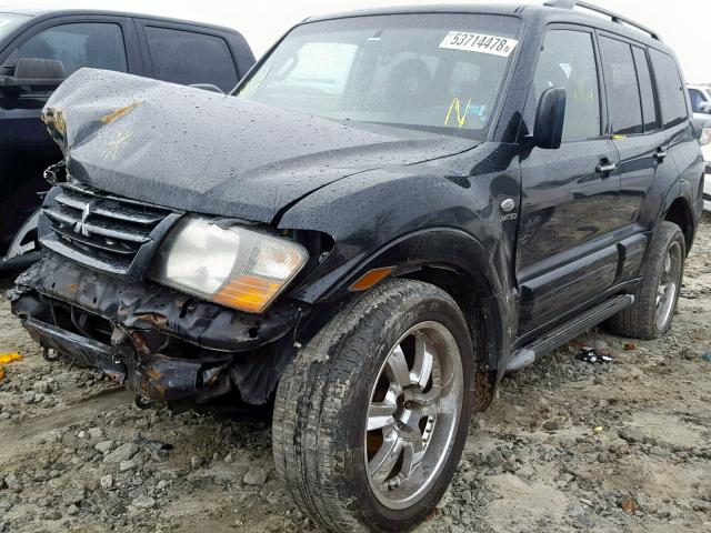 JA4MW51R72J045406 - 2002 MITSUBISHI MONTERO LI BLACK photo 2