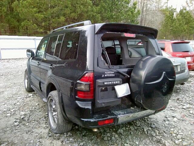 JA4MW51R72J045406 - 2002 MITSUBISHI MONTERO LI BLACK photo 3