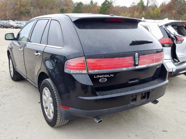 2LMDU68C69BJ11803 - 2009 LINCOLN MKX BLACK photo 3