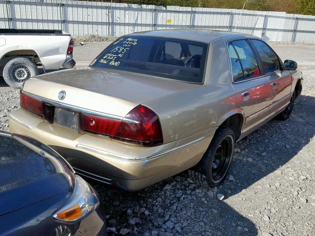 2MEFM74W7YX741585 - 2000 MERCURY GRAND MARQ BEIGE photo 4