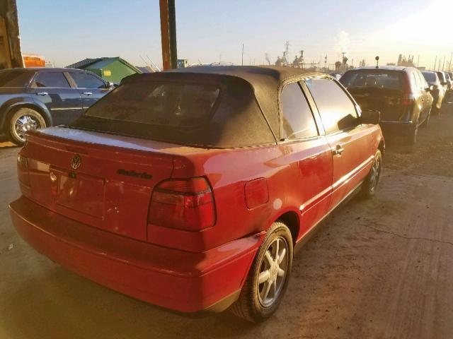 3VWBA81E5TM800869 - 1996 VOLKSWAGEN CABRIO RED photo 4