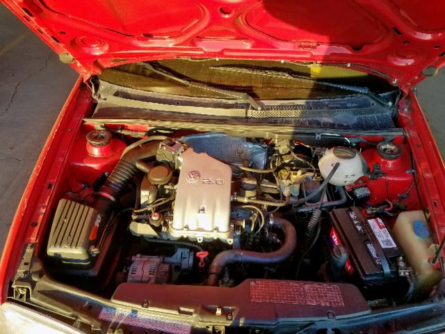 3VWBA81E5TM800869 - 1996 VOLKSWAGEN CABRIO RED photo 7