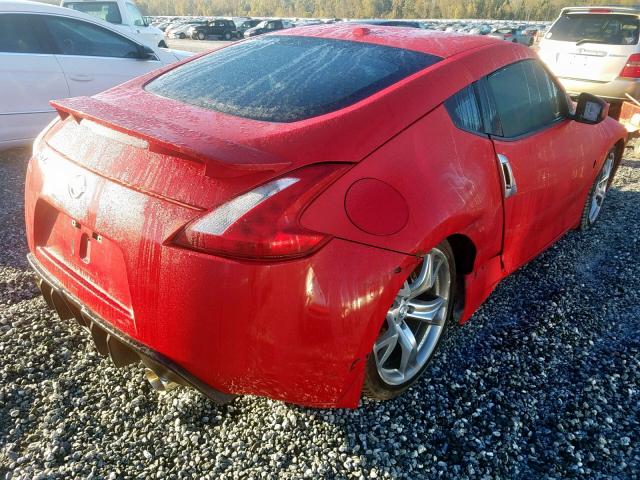 JN1AZ4EH7BM550620 - 2011 NISSAN 370Z BASE RED photo 4