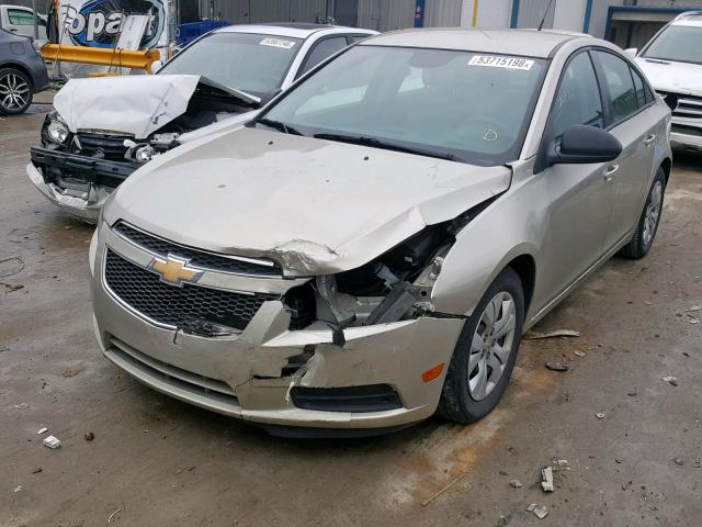 1G1PA5SH9E7369734 - 2014 CHEVROLET CRUZE LS BEIGE photo 2