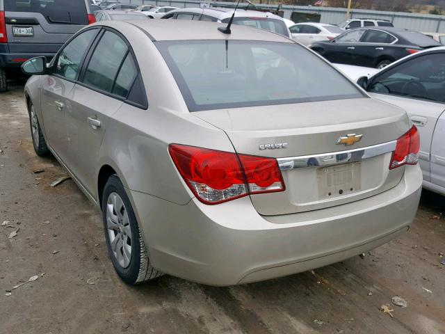 1G1PA5SH9E7369734 - 2014 CHEVROLET CRUZE LS BEIGE photo 3