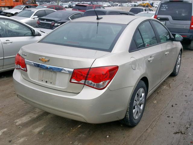 1G1PA5SH9E7369734 - 2014 CHEVROLET CRUZE LS BEIGE photo 4