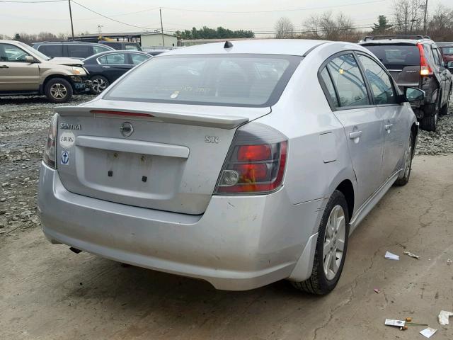 3N1AB6AP6AL612935 - 2010 NISSAN SENTRA 2.0 SILVER photo 4