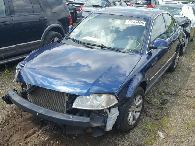 WVWPD63B04P258535 - 2004 VOLKSWAGEN PASSAT GLS BLUE photo 2