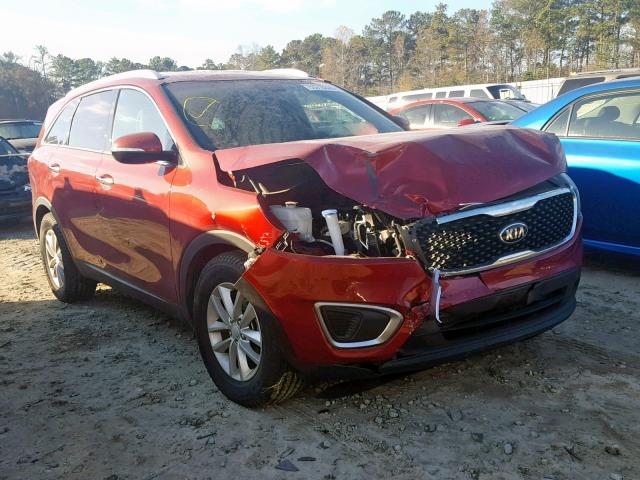 5XYPG4A52GG096729 - 2016 KIA SORENTO LX RED photo 1