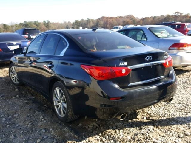 JN1BV7AP5EM684285 - 2014 INFINITI Q50 BASE BLACK photo 3