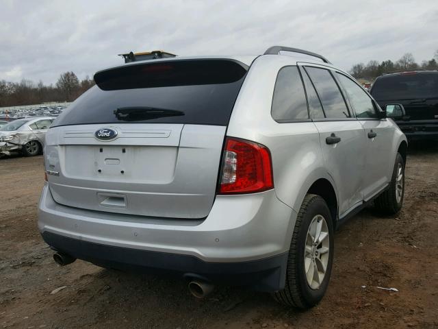 2FMDK3GC0DBC01149 - 2013 FORD EDGE SE SILVER photo 4