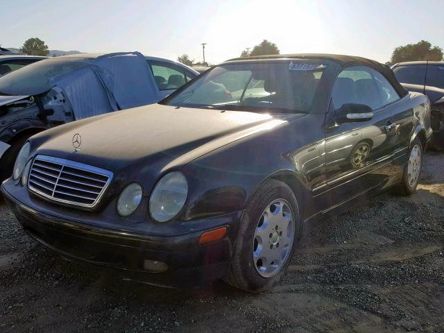 WDBLK65G83T143313 - 2003 MERCEDES-BENZ CLK 320 BLACK photo 2