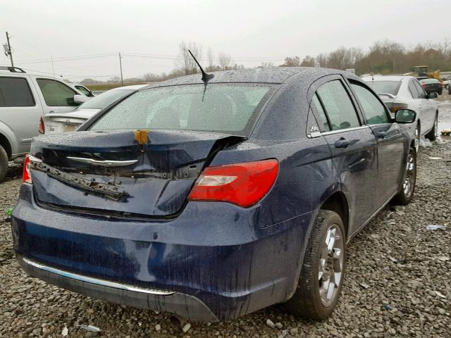 1C3CCBBBXDN672532 - 2013 CHRYSLER 200 TOURIN BLUE photo 4