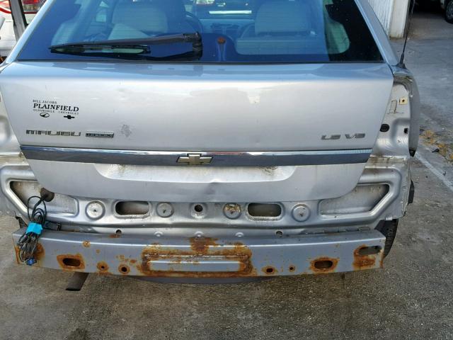 1G1ZT62805F212415 - 2005 CHEVROLET MALIBU MAX ვერცხლისფერი ფოტო 9
