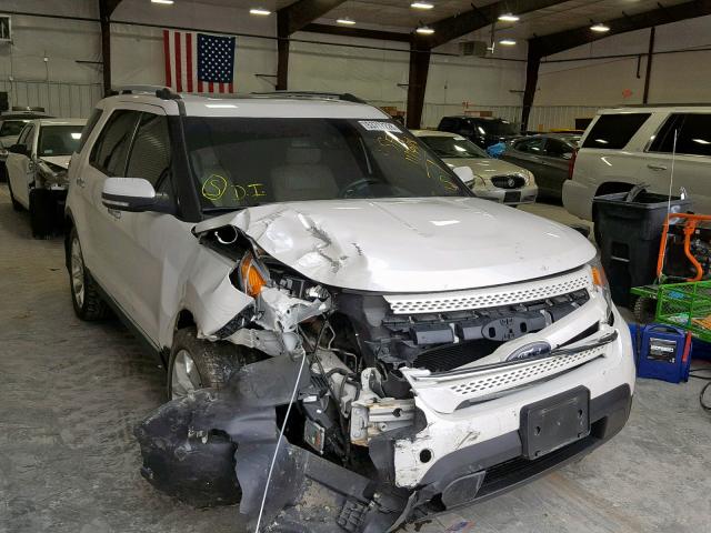 1FM5K7F8XDGA12266 - 2013 FORD EXPLORER L WHITE photo 1