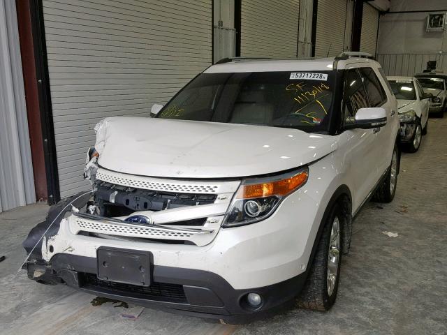 1FM5K7F8XDGA12266 - 2013 FORD EXPLORER L WHITE photo 2