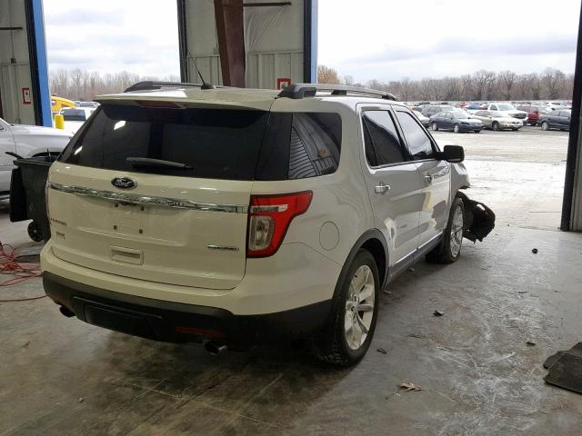 1FM5K7F8XDGA12266 - 2013 FORD EXPLORER L WHITE photo 4