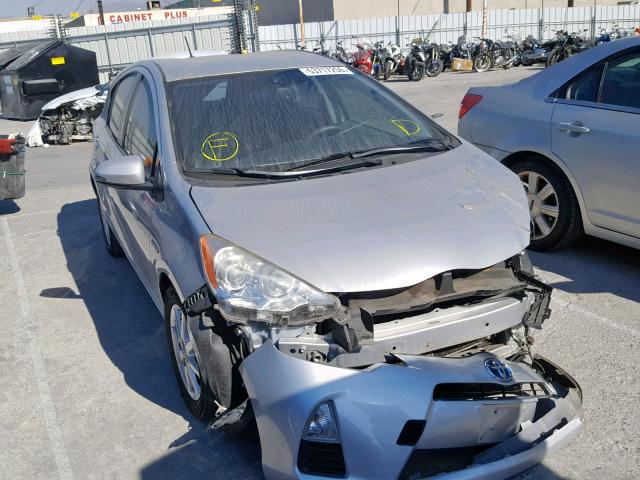 JTDKDTB39D1038624 - 2013 TOYOTA PRIUS C SILVER photo 1