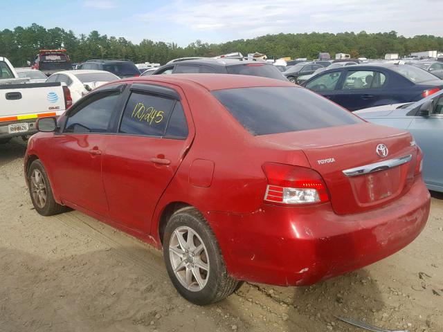 JTDBT923X71058567 - 2007 TOYOTA YARIS RED photo 3