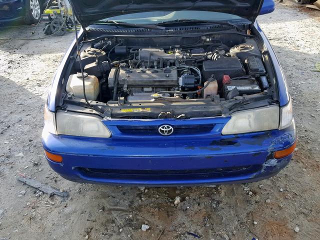 1NXBB02E6VZ630029 - 1997 TOYOTA COROLLA DX BLUE photo 7