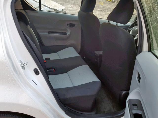 JTDKDTB32E1079520 - 2014 TOYOTA PRIUS C WHITE photo 6